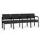 Lesro Lenox Steel 4 Seater with Center Arms, Graphite (Gray) Seat, Graphite Back, 85.5 W 24.5 L 32 H LS4103 - alternate 1